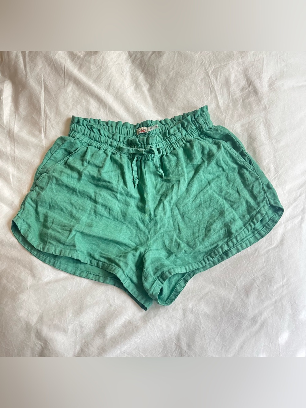 Faherty Gren Drawstring Linen Shorts - Picture 3 of 4